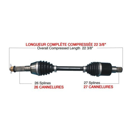 TRAKMOTIVE COMPLETE HD AXLE (POL - 6011HD) - Driven Powersports Inc.844084078667POL - 6011HD