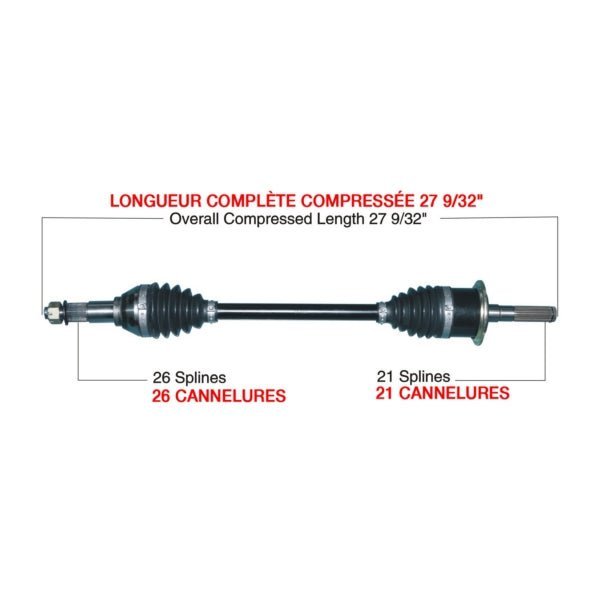 TRAKMOTIVE COMPLETE HD AXLE (CAN - 6006HD) - Driven Powersports Inc.844084078766CAN - 6006HD