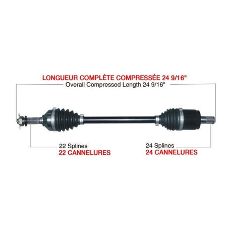 TRAKMOTIVE COMPLETE HD AXLE (KAW - 6006HD) - Driven Powersports Inc.844084078728KAW - 6006HD