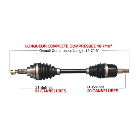 Trakmotivehd Complete HD Axle - DRIVEN Canada's Powersports 844084084224HON-6008HD