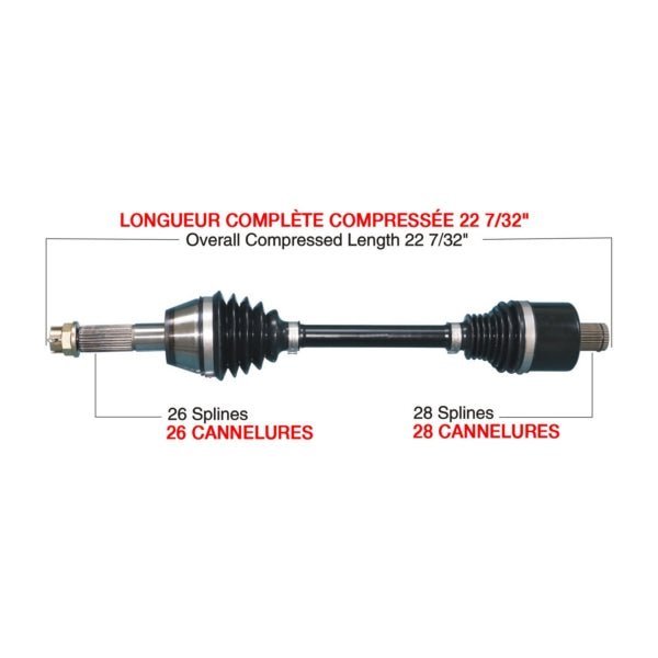 Trakmotivehd Complete HD Axle - DRIVEN Canada's Powersports 844084084514POL-6036HD