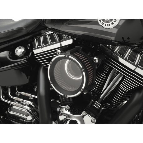 TRASK 17-19 FLHT AIR CLEANER ASLT RES/CUT Application Shot - Driven Powersports
