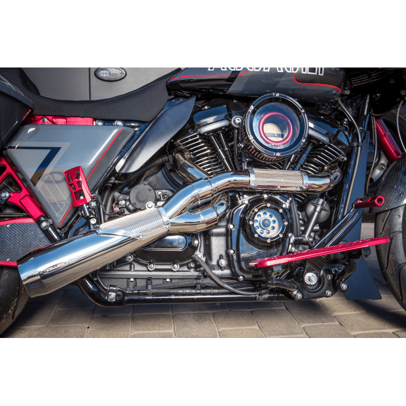TRASK M8 CAM COVER Black Application Shot - Driven Powersports