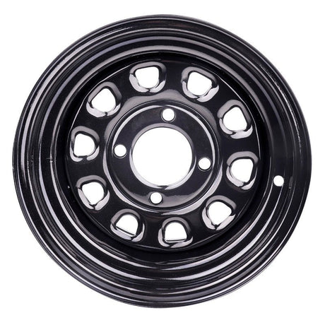 Traxion Black Steel Wheel 12XL7 4/110 2+5 - DRIVEN Canada's Powersports 533121112HDX11