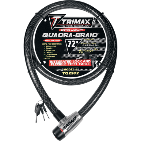 Trimax Cable Lock, 3 Keys - DRIVEN Canada's Powersports 7-97824-10140-1TQ2572