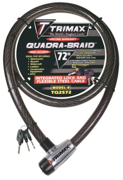 Trimax Cable Lock, 3 Keys - DRIVEN Canada's Powersports 7-97824-10140-1TQ2572