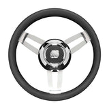 UFLEX GRIP LEATHER W/CHROME HUB 13.8" - DRIVEN Canada's Powersports 702755038375MOROSINI L/CH/B