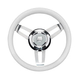 UFLEX GRIP LEATHER W/CHROME HUB 13.8" - DRIVEN Canada's Powersports 702755038399MOROSINI L/CH/W