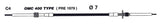 UFLEX JOHNSON/EVINRUDE CONTROL CABLES C4 (C4X14) - DRIVEN Canada's Powersports 702755011804C4X14
