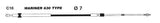 Uflex Mercury GEN I Control Cable C16 - DRIVEN Canada's Powersports 702755010234C16X10