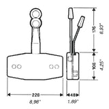 Uflex Single Action Controls B47 And B49 - DRIVEN Canada's Powersports 8031164332838B49