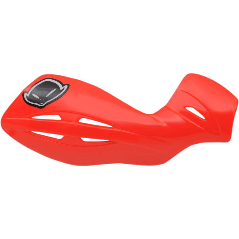 UFO GRAVITY HANDGUARD W/ STD MOUNT 00RED Cream 3/4 Front - Driven Powersports