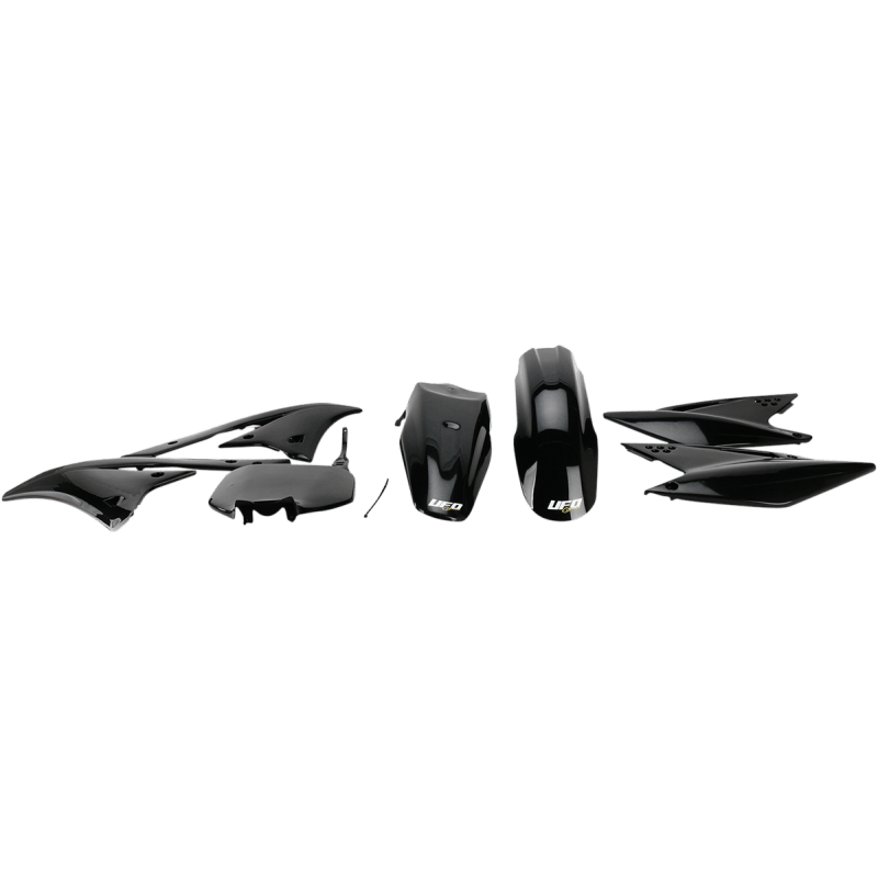 UFO KX250F 2008 BODY KIT Black 3/4 Front - Driven Powersports