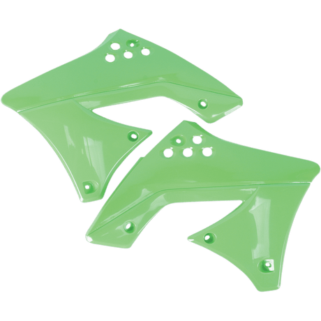 UFO KXF250 RAD COVER KX 10-11 Green Front - Driven Powersports