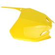 UFO RMZ450 2008 FRONT  PLATE 01YELLOW (SU04919 - 102) - DRIVEN Canada's Powersports 8052135083306SU04919 - 102