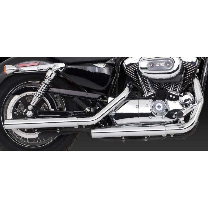 VANCE AND HINES STRAIGHTSHOTS HS SLIP - ON EXHAUST CHROME - 16819 - Driven Powersports Inc.16819