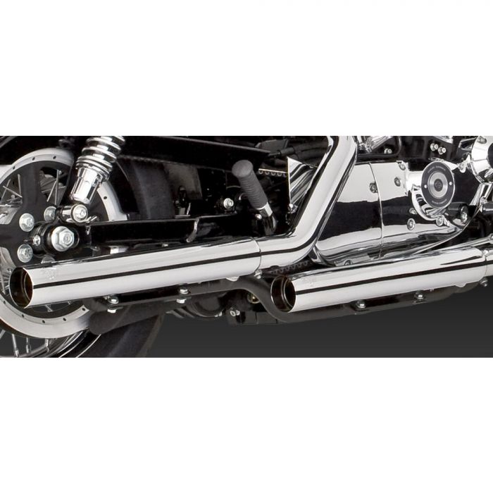 VANCE AND HINES STRAIGHTSHOTS HS SLIP - ON EXHAUST CHROME - 16819 - Driven Powersports Inc.16819