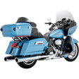VANCE AND HINES 4 1/2" HI - OUTPUT SLIP - ON EXHAUST CHROME MUFFLERS / CHROME END CAPS - 16455 - Driven Powersports Inc.16455