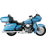 VANCE AND HINES 4 1/2" HI - OUTPUT SLIP - ON EXHAUST CHROME MUFFLERS / CHROME END CAPS - 16455 - Driven Powersports Inc.16455