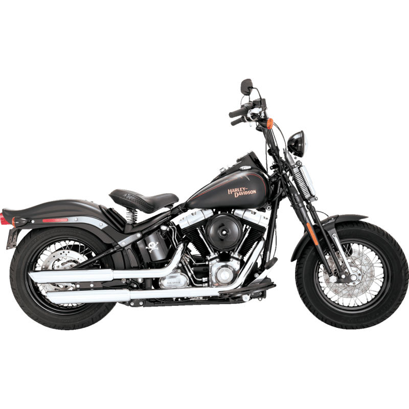 VANCE & HINES MUFFLERS 3" TWIN SLASH CHROME DLX CRSBNS SLM (16842) - DRIVEN Canada's Powersports 16842
