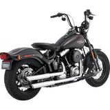 VANCE & HINES MUFFLERS 3" TWIN SLASH CHROME DLX CRSBNS SLM (16842) - DRIVEN Canada's Powersports 16842