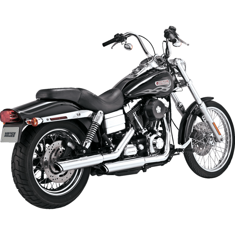 VANCE & HINES MUFFLERS 3" TWIN SLASH CHROME DYNA (16838) - DRIVEN Canada's Powersports 16838