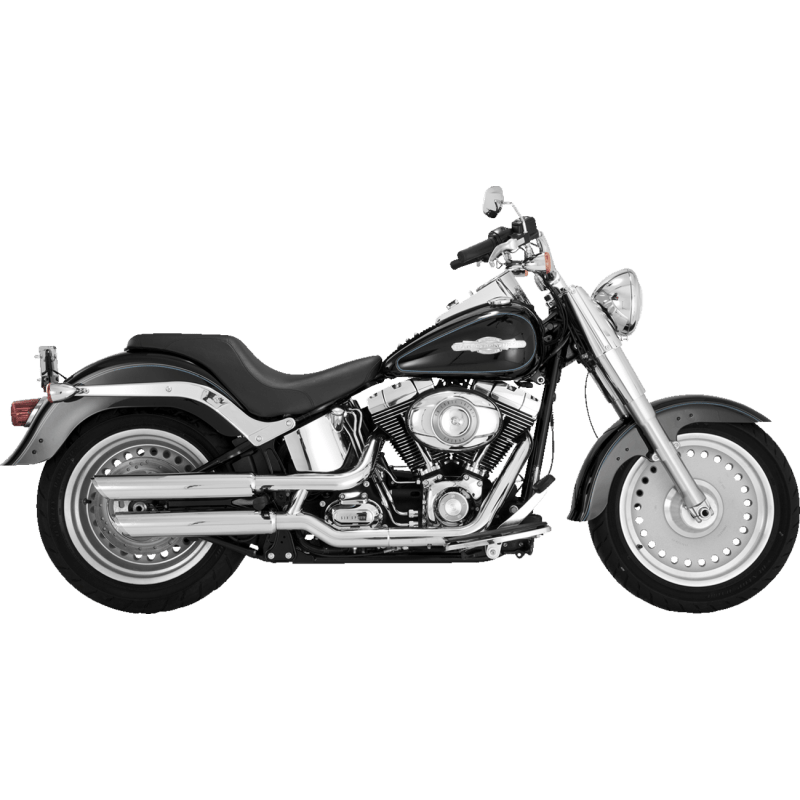 VANCE & HINES MUFFLERS 3" TWIN SLASH CHROME FATBOY DEUCE (16844) - DRIVEN Canada's Powersports 16844
