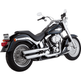 VANCE & HINES MUFFLERS 3" TWIN SLASH CHROME FATBOY DEUCE (16844) - DRIVEN Canada's Powersports 16844