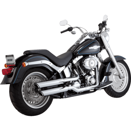VANCE & HINES MUFFLERS 3" TWIN SLASH CHROME FATBOY DEUCE (16844) - DRIVEN Canada's Powersports 16844