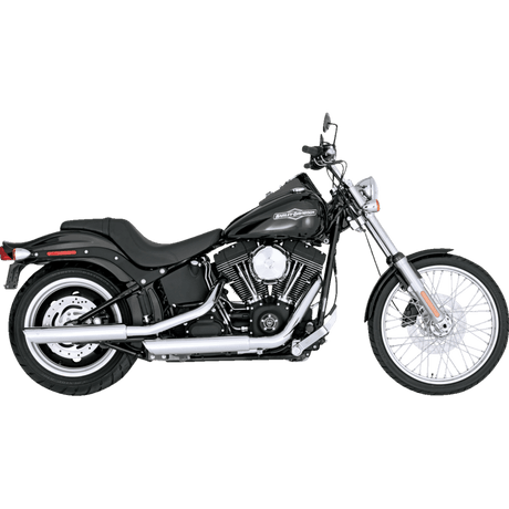 VANCE & HINES MUFFLERS 3" TWIN SLASH CHROME SOFTAIL (16834) - DRIVEN Canada's Powersports 16834