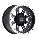 VISION WHEELS COMMANDER WHEEL BLACK/ALUMINIUM 14X7 (4+3) 4/110 (548 - 147110MBMF4) - DRIVEN Canada's Powersports 886821154203548 - 147110MBMF4