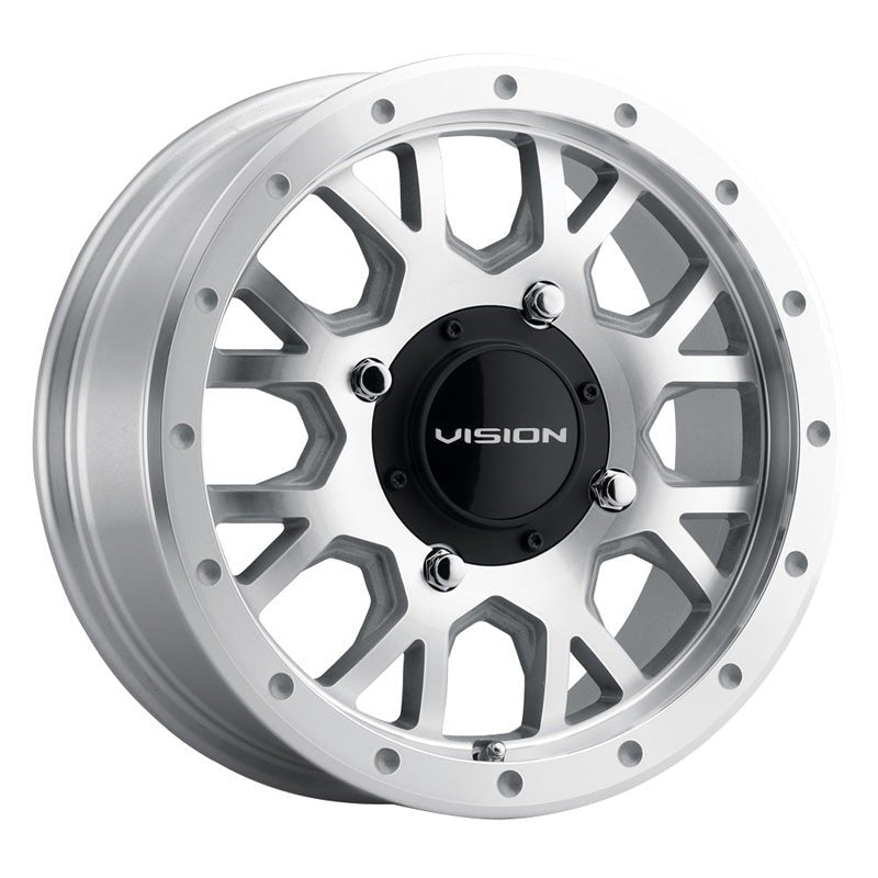 VISION WHEELS INVADER WHEEL SILVER CHROME 14X7 4/156 5.5/1.5 (GV8 - 147156ACMF55) - DRIVEN Canada's Powersports 886821210596GV8 - 147156ACMF55