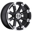 VISION WHEELS LOCK OUT WHEEL BLACK 12XL7 (4+3) 4/115 - DRIVEN Canada's Powersports 886821002580393 - 127115MBML4