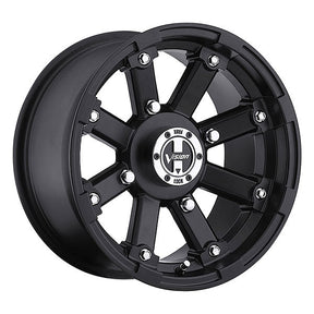 VISION WHEELS LOCK OUT WHEEL MATTE BLACK 12XL7 (4+3) 4/136 (393 - 127136MB4) - DRIVEN Canada's Powersports 886821002603393 - 127136MB4