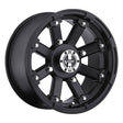 VISION WHEELS LOCK OUT WHEEL MATTE BLACK 12XL7 (4+3) 4/156 (393 - 127156MB4) - DRIVEN Canada's Powersports 886821002634393 - 127156MB4