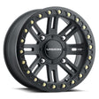 VISION WHEELS MANX 2 WHEEL SATIN BLACK 14X7 (4.4+2.6) 4/136 - DRIVEN Canada's Powersports 886821212651356BL147136SBBR44