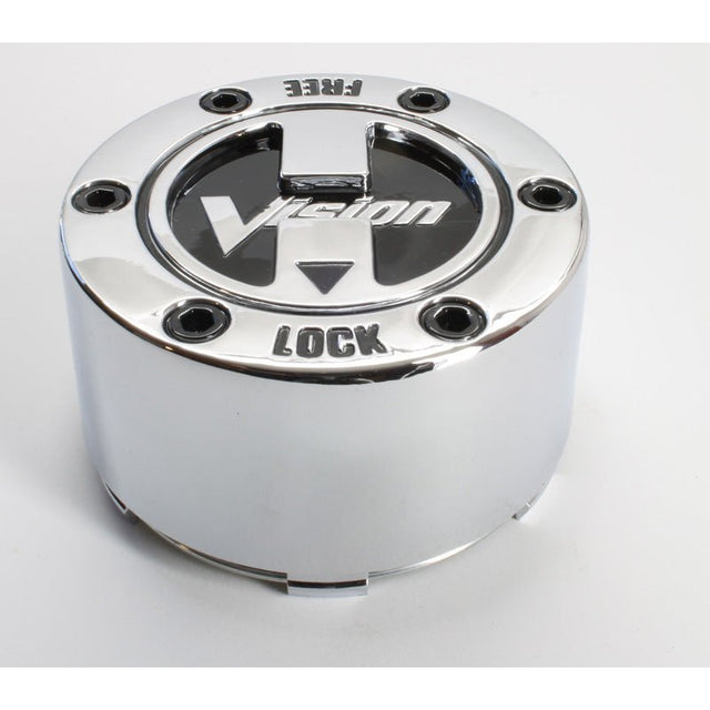 VISION WHEELS REMPLACEMENT CENTER CAP FOR LOCK OUT WHEEL 4/110 & 4/115 BLACK CHROME (C393Z) - DRIVEN Canada's Powersports 886821093168C393Z