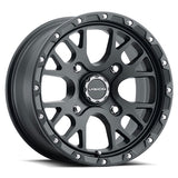 VISION WHEELS ROCKER WHEEL SATIN BLACK 14X7 (4.4+2.6) 4/110 (545 - 147110SB44) - DRIVEN Canada's Powersports 886821217526545 - 147110SB44