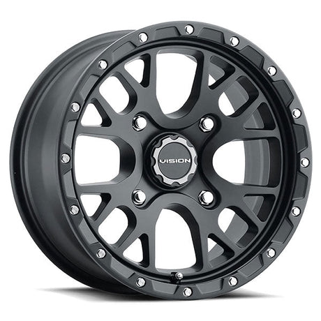 VISION WHEELS ROCKER WHEEL SATIN BLACK 14X7 (4.4+2.6) 4/156 (545 - 147156SB44) - DRIVEN Canada's Powersports 886821217519545 - 147156SB44