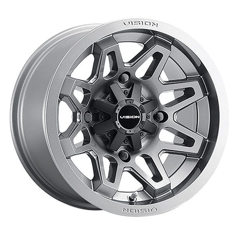 VISION WHEELS SE7EN WHEEL GUNMETAL 12XL7 (4+2.5) 4/110 (416 - 127110GM4) - DRIVEN Canada's Powersports 886821222872416 - 127110GM4