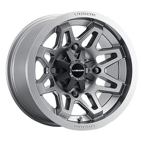 VISION WHEELS SE7EN WHEEL GUNMETAL 14X7 (4+2.5) 4/110 (416 - 147110GM4) - DRIVEN Canada's Powersports 886821231485416 - 147110GM4