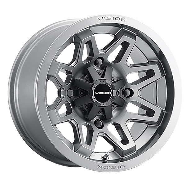 VISION WHEELS SE7EN WHEEL GUNMETAL 14X7 (4+2.5) 4/136 (416 - 147136GM4) - DRIVEN Canada's Powersports 886821231478416 - 147136GM4