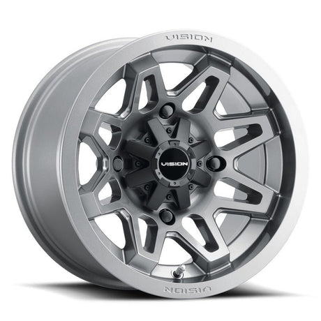 VISION WHEELS SE7EN WHEEL GUNMETAL 14X7 (4+2.5) 4/136 (416 - 147136GM4) - DRIVEN Canada's Powersports 886821231478416 - 147136GM4