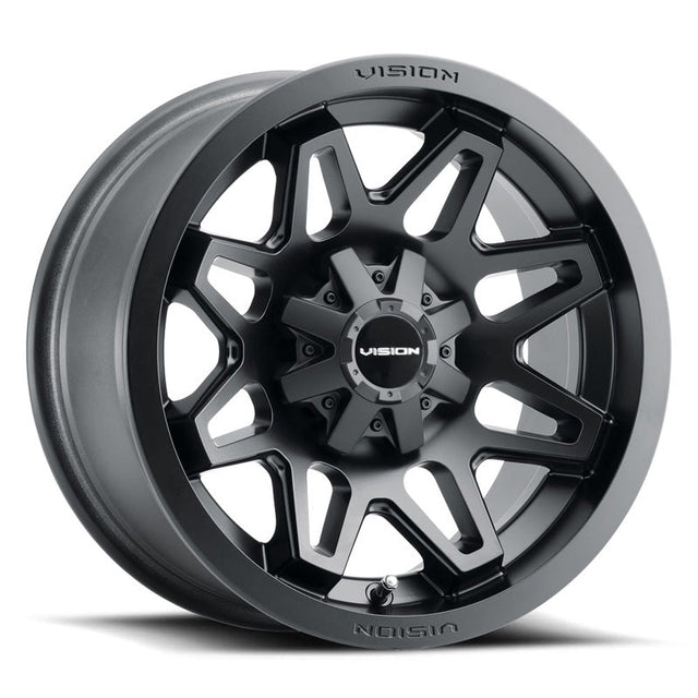 VISION WHEELS SE7EN WHEEL MATTE BLACK 12XL7 (4+2.5) 4/136 - DRIVEN Canada's Powersports 886821209569416 - 127136MB4
