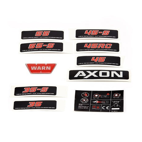 WARN AXON WINCH LABEL (100987) - DRIVEN Canada's Powersports 012748061533100987
