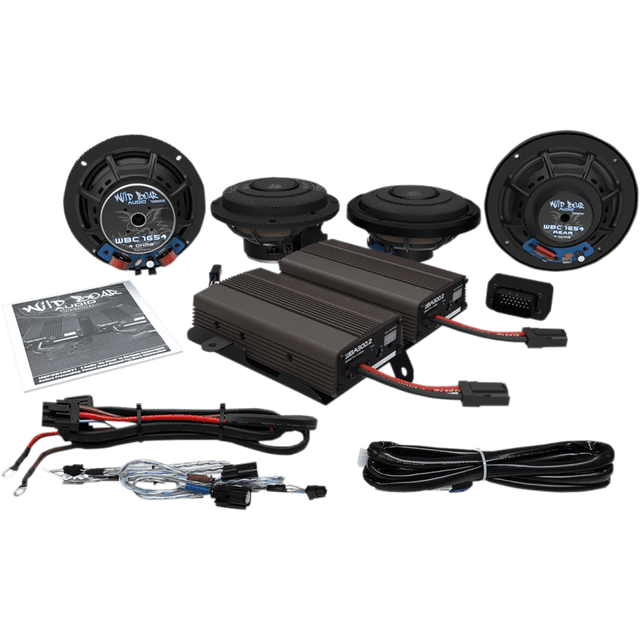 WILD BOAR AUDIO 14 - 19 ULTRA LTD CVO FRT/RR SPKR KIT W/600AMP (WBA ULTRA KIT SE) - DRIVEN Canada's Powersports 4405 - 0545WBA ULTRA KIT SE