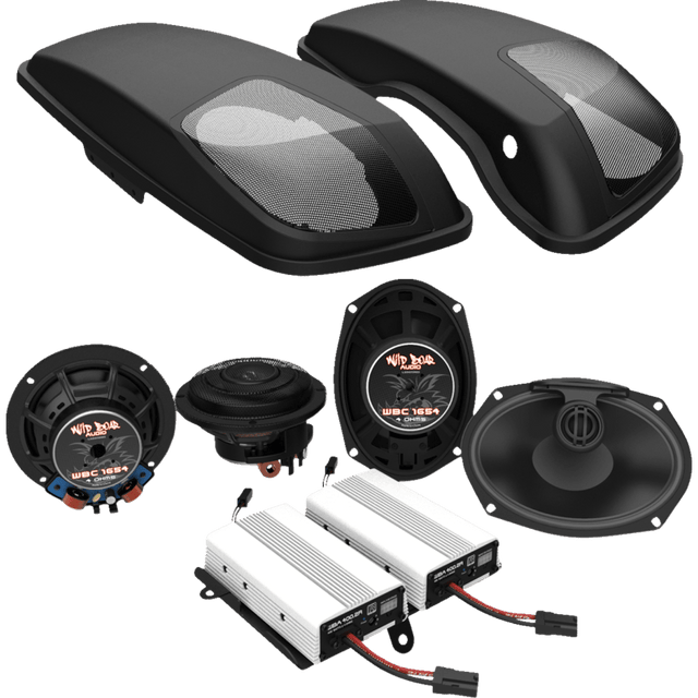 WILD BOAR AUDIO 800 WATT LID SPEAKERS 6X9" STREET GLIDE (WBA 800.4SG KIT) - DRIVEN Canada's Powersports WBA 800.4SG KIT
