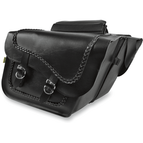 WILLIE & MAX LUGGAGE SADDLEBAG BRAIDED FLEETSIDE SLANT (58709 - 20) - DRIVEN Canada's Powersports 58709 - 20