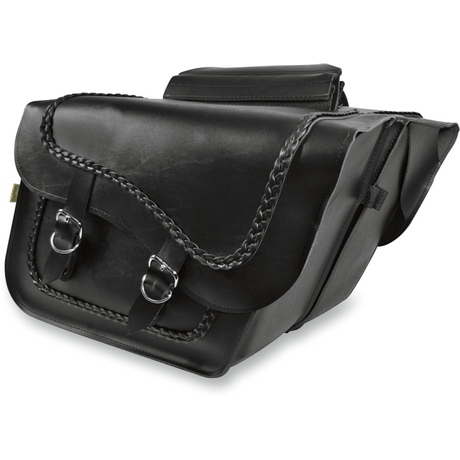 WILLIE & MAX LUGGAGE SADDLEBAG BRAIDED FLEETSIDE SLANT (58709 - 20) - DRIVEN Canada's Powersports 58709 - 20