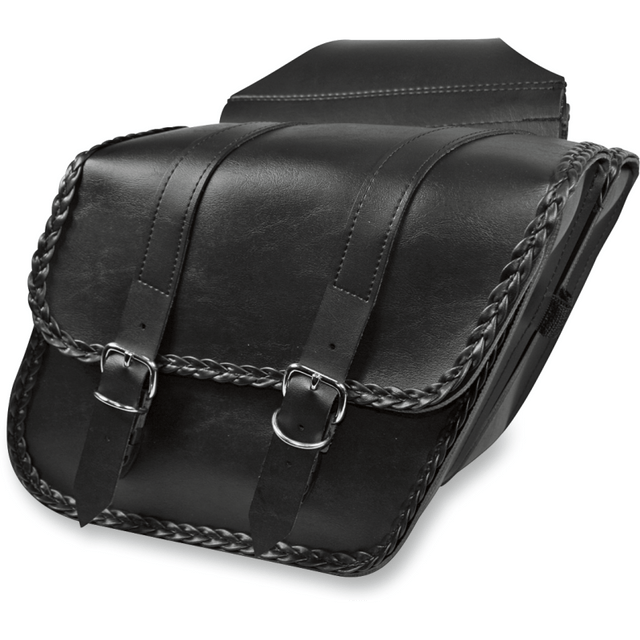WILLIE & MAX LUGGAGE SADDLEBAG COMPACT BRAIDED (58707 - 20) - DRIVEN Canada's Powersports 58707 - 20